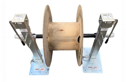 MCJ3 - Mechanical Cable Drum Jack Set - Up to 6.0t Lifting Capacity 6.0t Set of Jacks (Jacks supplied with 1.2m Spindle Bar)