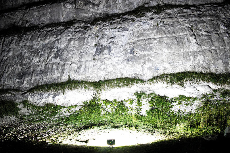 NightSearcher Galaxy 12000 work light in use outside at night