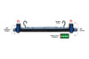 Nightsearcher iSpector UBL Under-Bonnet Cordless Rechargeable Light features labelled