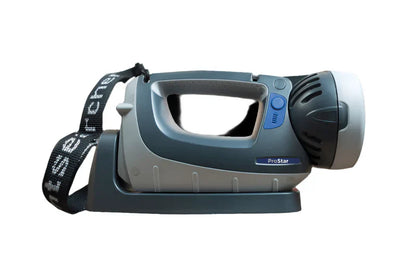 Grey and Black NightSearcher ProStar Lite 10000 Lumen rechargeable searchlight