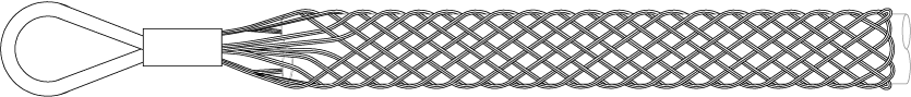 Standard Grip Single Eye Cable Grip General Layout Drawing 