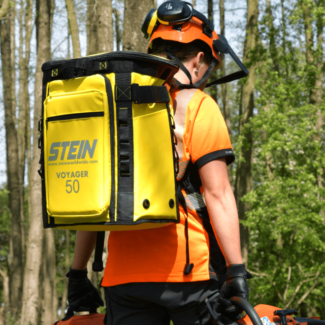 Stein Voyager 50 Yellow Kit Storage Bag in use