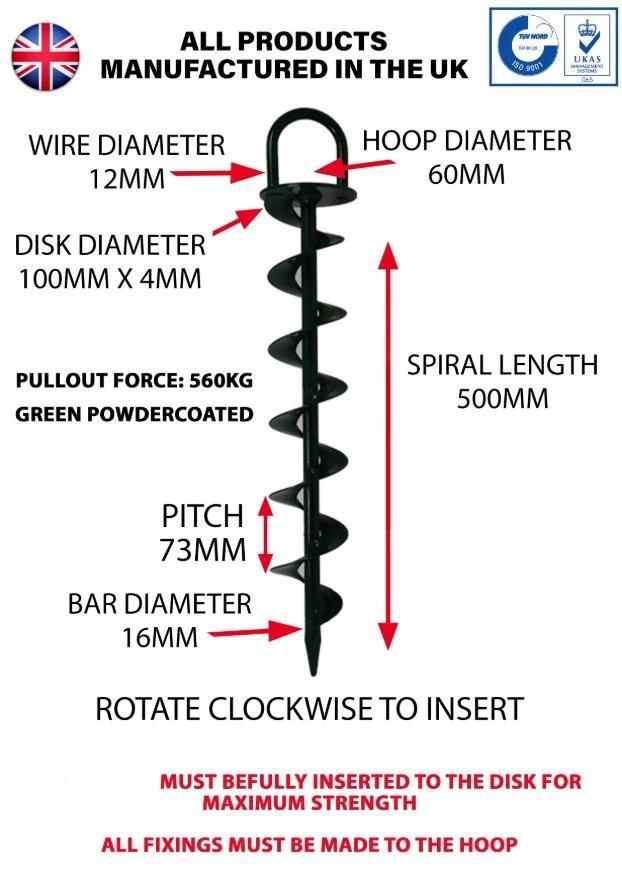 Heavy Duty Ground Anchor Points Specification