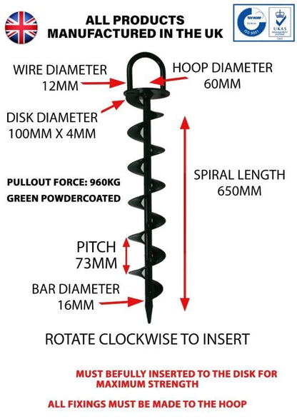 Heavy Duty Ground Anchor Points Specification