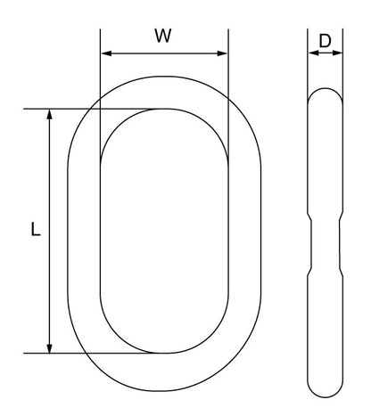 KITO - Grade 10 Master Link D Series to BS-EN 1677-4