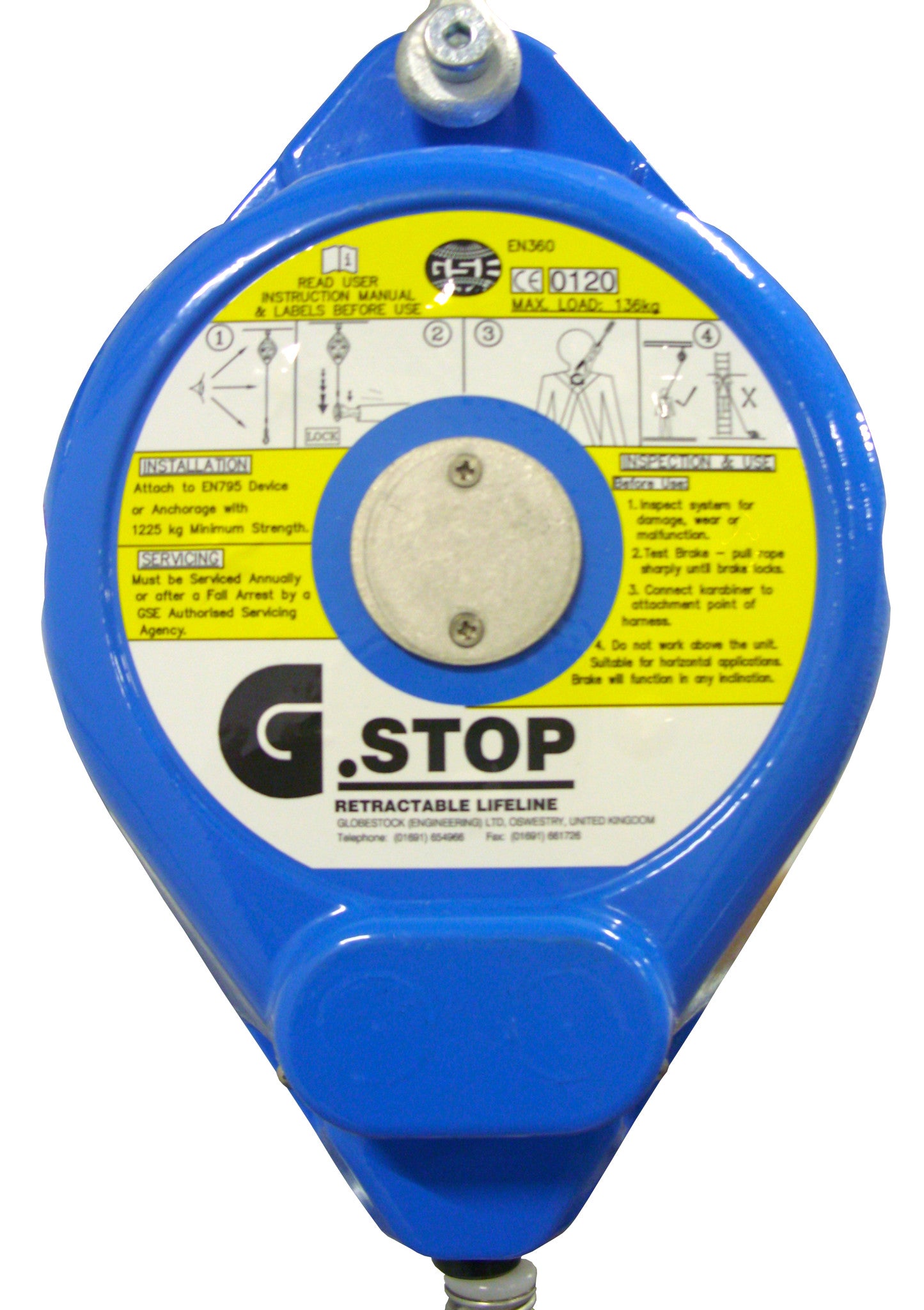 Globestock G-Stop™ Fall Arrester (7-34m Galvanised Cable) 507G