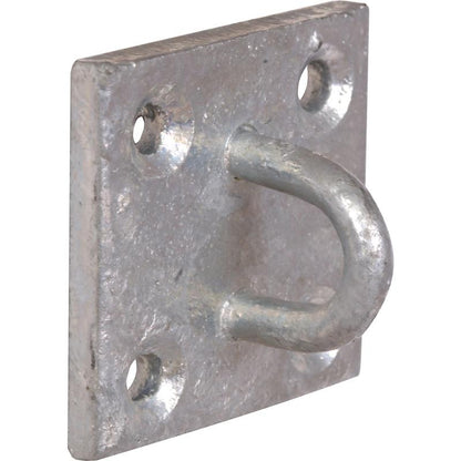 Galvanised Steel Staple Eye Plate from RiggingUK