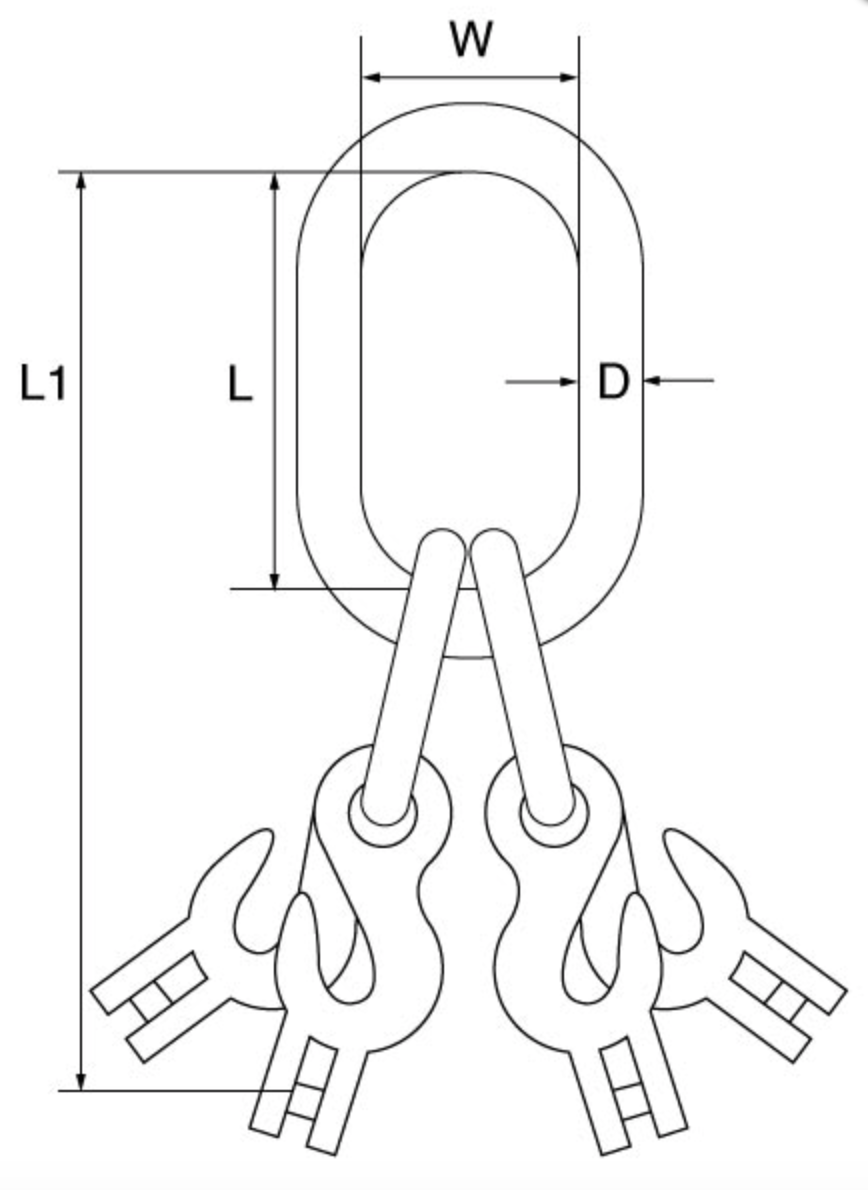 Grade 10 Quad Master Link Assembly  - DG4 Series to BS-EN 1677-4