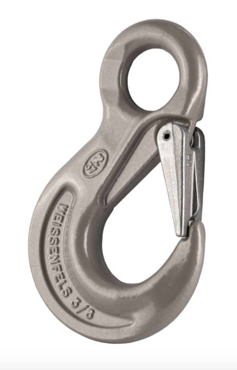 Grade 10 Eye Sling Hook c/w Safety Catch to BS-EN 1677-2