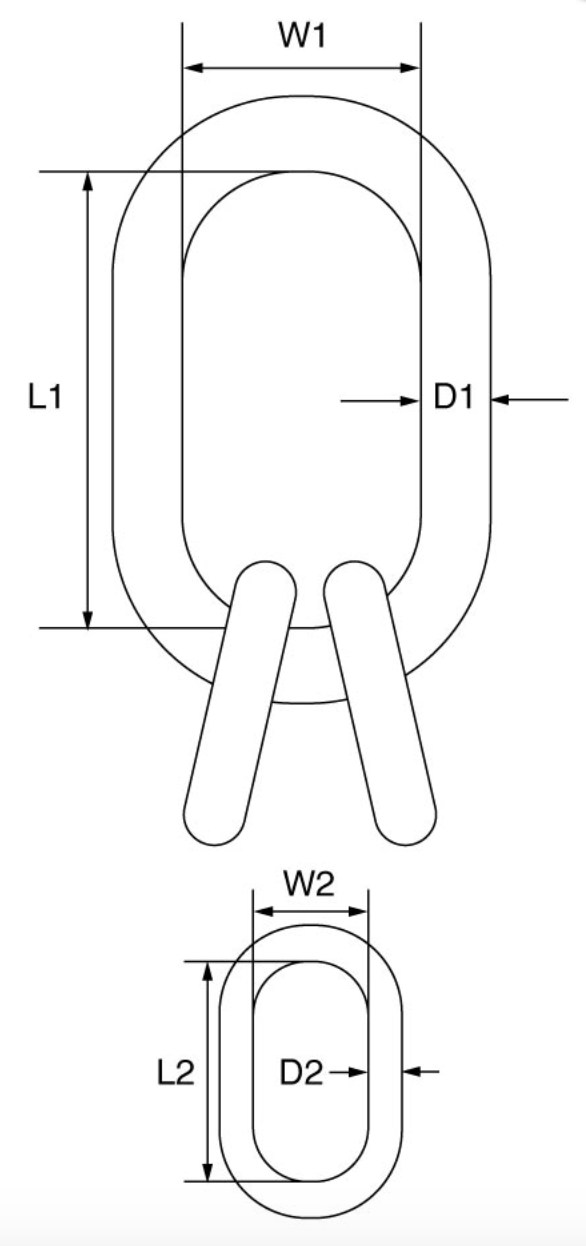 Cartec Grade 6 AISI 316L Quad Master Link Assembly