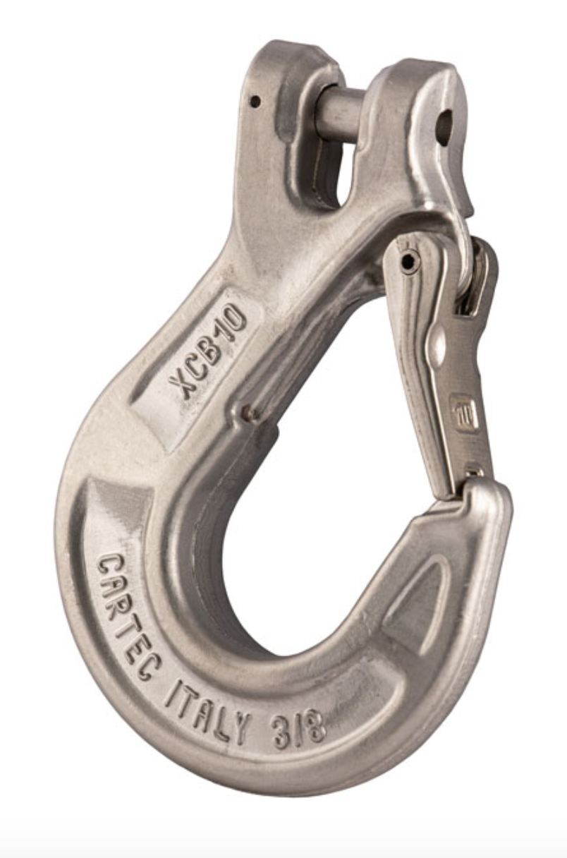 Cartec Grade 6 Clevis Sling Hook c/w Safety Catch