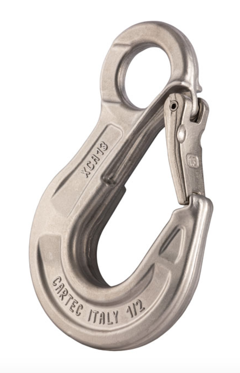 Cartec Grade 6 Eye Sling Hook c/w Safety Catch