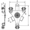 GT Viper 360° Rotating Machinery Moving Skate 2.0t Dimensions from RiggingUK