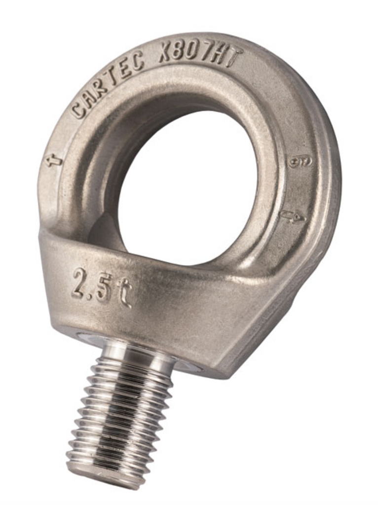 Cartec Grade 6 Stainless Steel AISI 316L Rotating Eyebolt