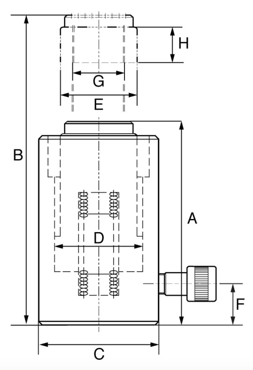 Tecpos Single Acting Cylinder - TS Series