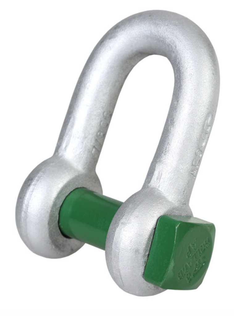 Green Pin Grade 6 Square Head Dee Shackle