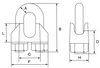 Wire Rope Grip Dimensions