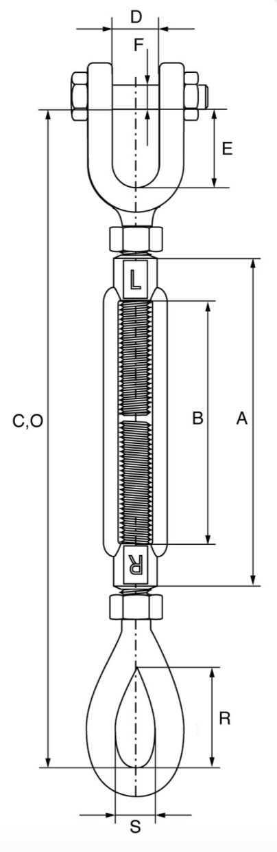 Drop Forged Turnbuckle Jaw/Eye