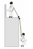 Factor 2 Lightweight Retractable Webbing Fall Arrest Block Illustration of Use