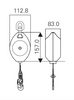 Kratos - 3.5m Olympe Wire Rope Fall Arrest Block