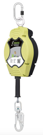 Kratos - 20m Length Helixon Retractable Wire Rope Fall Arrest Block - Vertical Use