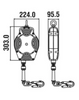 20m Helixon Retractable Wire Rope Fall Arrest Block