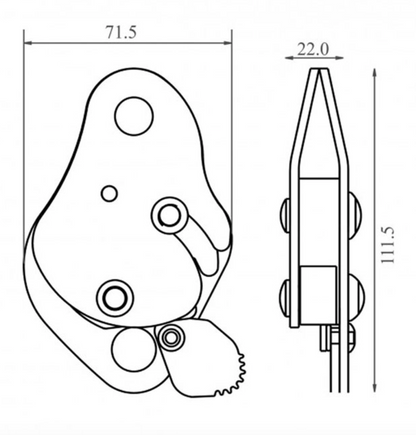 Blocker Compact Fall Arrester to suit 11mm Dia Rope FA 103 XX