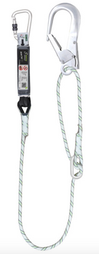 Gravity Adjustable Shock Absorbing Expandable Lanyard