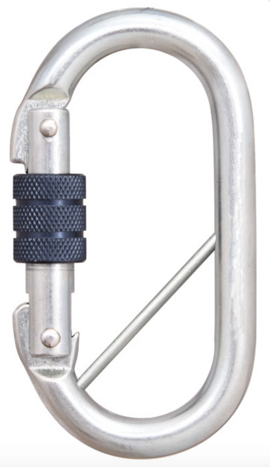 Steel Screw Locking Karabiner with Captive Pin