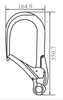 Dimensions for Aluminium Large Rebar Hook