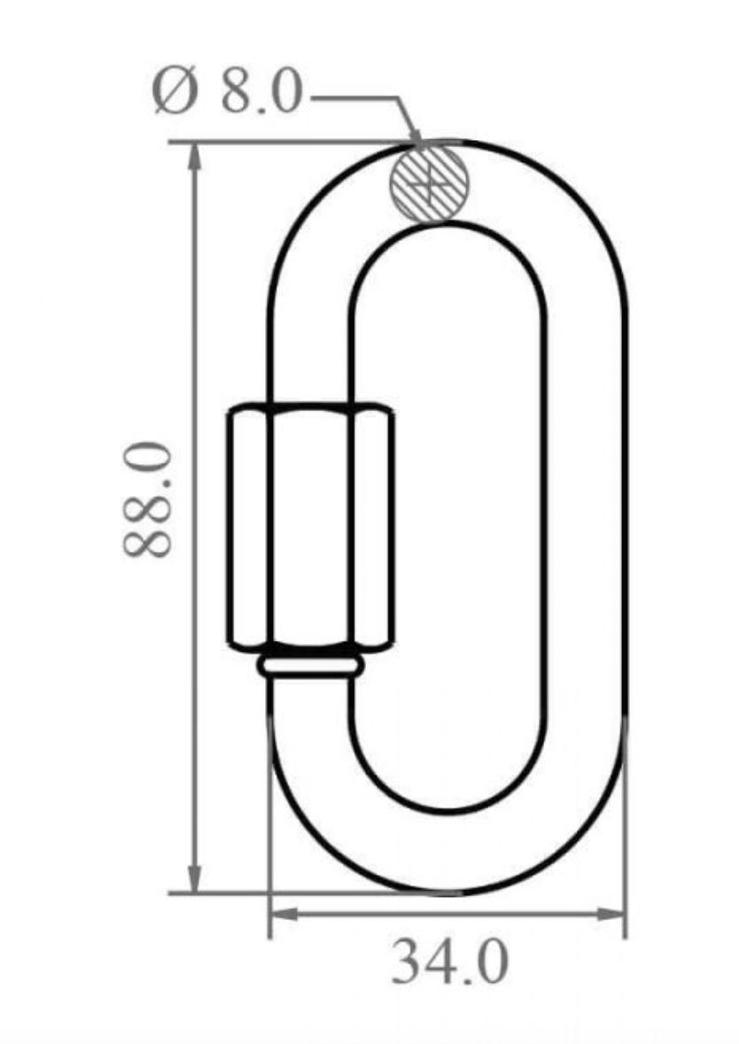 Kratos - Alloy Steel Oval Quick Link