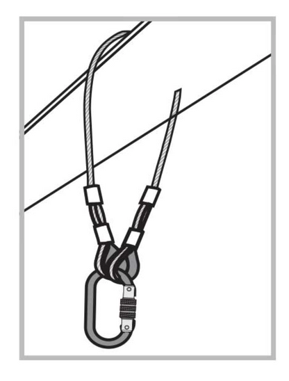 1m or 2m Anchorage Steel Wire Rope Sling