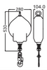 Dimensions of 500kg Load Arrester