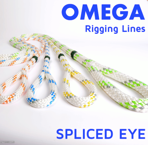 STEIN - OMEGA-16 - 16mm DIA Rigging Line 50m ORL-32/16 - with Spliced Eye