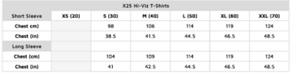 Hi-Viz T-Shirt Long Sleeve - Yellow - Assorted Sizes