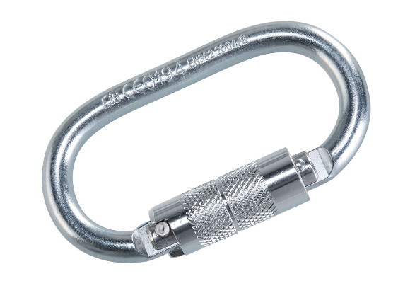 Portwest - Twist Lock Carabiner - Connector Silver - 20kN