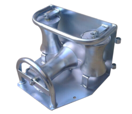 Cable Corner Roller Ground Plate - Wide Model for Cable Diameters up to 160mm