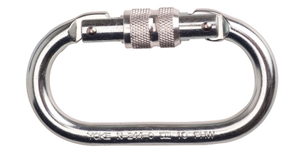 Portwest - Aluminium Twist Lock Carabiner - Connector Silver