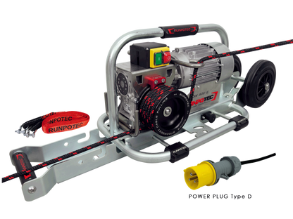 115V Capstan Winch CW 800 E INCL. Steel Trolley Mounting Rail And Strap