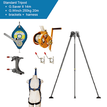 GLOBESTOCK G.Tripod 230 Standard TRIPOD KIT 4 (14m)