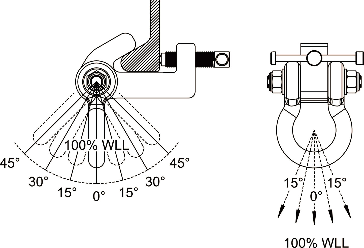 TIGER BULB FLAT BAR ANCHOR / CLAMP MODEL BCB Loadings Drawing