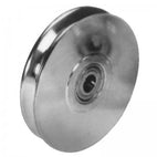 Zinc Plated Steel Sheaves with Groove Ball Bearings (Model No. 1210)